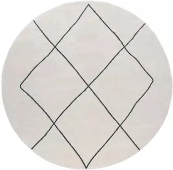 Paco Home Teppich Haral 787 (&Oslash;:160cm) wei&szlig;