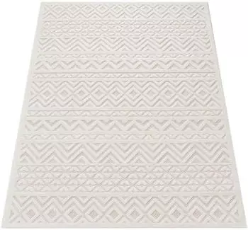 Paco Home Teppich Livorno 673 (&Oslash;:160cm) beige (creme)