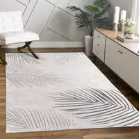 Paco Home Teppich "Tuana 218" rechteckig 15 mm H&ouml;he Kurzflor, modernes Bl&auml;tter