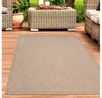 Carpetia Outdoor Teppich in Sisal-Optik für Garten, Terrasse und Balkon 200x290 cm