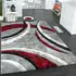 Paco Home Teppich Brillance 758 (80x150cm) rot (rot, grau)