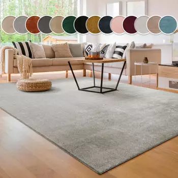 Paco Home Teppich Cadiz 630 (160x220cm) silber (silberfarben)