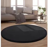 Paco Home Teppich "Tatami 475" rund 24 mm H&ouml;he Kurzflor, Uni Farben, mit Memory