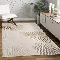 Paco Home Teppich "Tuana 218" rechteckig 15 mm H&ouml;he Kurzflor, modernes Bl&auml;tter