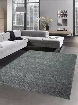 Carpetia Teppich Outdoor Küchenteppich Baumwollteppich in grau 160x230 cm
