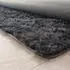 Paco Home Hochflor-Teppich Silky 591 (Ø:80cm) grau (anthrazit)