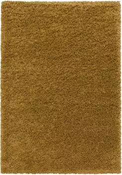 Teppium Hochflor Teppich Shaggy, einfarbig gold, 240x340cm, 30mm (Teppium)