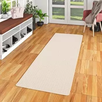 Snapstyle Oslo Trend Teppichläufer Flachgewebe In & Outdoor, honig, 80x160cm