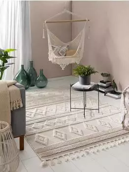 Benuta Oyo Teppich rechteckig, creme, 120x180cm (Oyo)