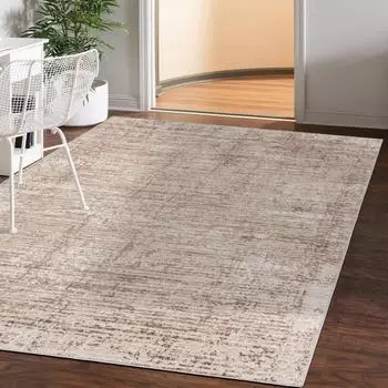 Mazovia Teppich Kurzflor, abstraktes Vintage-Muster, beige, 160x230cm (1021196)