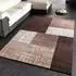 Paco Home Mondial 105 Kurzflor-Teppich, kariert, braun, 160x230cm (Mondial 105)