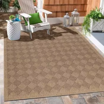 CarpetSale24 In- & Outdoor-Teppich Flachgewebe Jute-Optik, 200x290cm (MN-DHAKA2002908713BLACK)