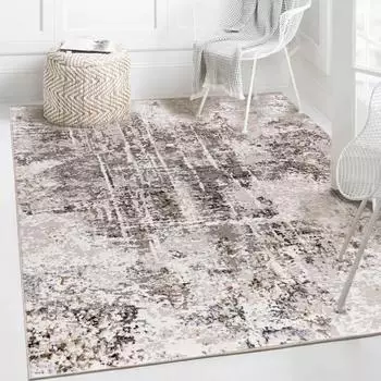 Mazovia Designteppich Modern Abstrakt, Kurzflor, beige, 160x230cm (I225B)