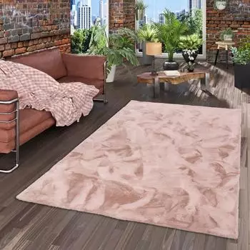 Pergamon. Plush Fellteppich 70x140cm, 25mm, altrosa