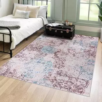 Mazovia Toscana Kurzflor-Teppich abstrakt vintage, beige/creme, 160x230cm (43850)