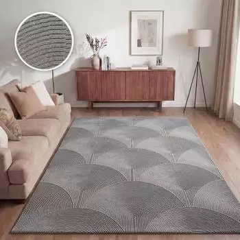 TT Home Kurzflor-Teppich Boho Skandinavisch Hoch-Tief-Effekt, 200x280cm