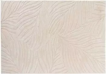 Douceur d'Int&eacute;rieur Ankara Teppich Bl&auml;tter-Muster, beige, 160x230cm
