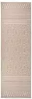 vidaXL Outdoor-Teppich Flachgewebe 80x250 cm Braun Gestreift