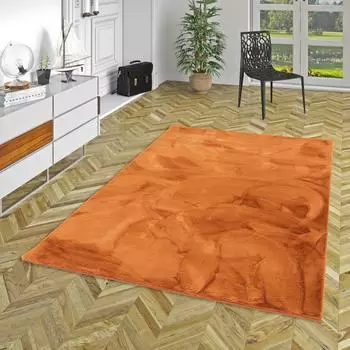 Pergamon. Plush Fellteppich karamell, 160x230cm, 25mm