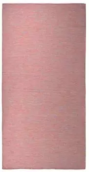 vidaXL Outdoor-Teppich Flachgewebe 100x200cm, rot