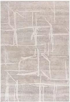 Mazovia Teppich Modern Abstrakt, kurzflor, beige, 80x150cm (SE24A)