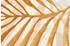 Tapiso Golden Kurzflor-Teppich, creme/gold, Blätter-Muster, 80x150cm (GOLDEN)