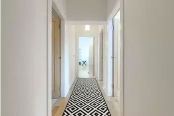 RugsX L&auml;ufer BCF MORAD Ruta Diamanten schwarz / creme 70 cm 70x100 cm