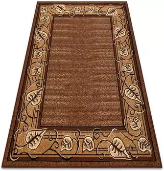 RugsX Teppich BCF Morad FELIKS Klassisches Laub Rahmen - braun 200x300 cm
