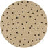 vidaXL Round jute rug with triangle print 150cm