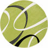 Teppich MY HOME "Bilbao" Teppiche Gr. L: 140 cm Ø 140 cm, 13 mm, 1 St., grün