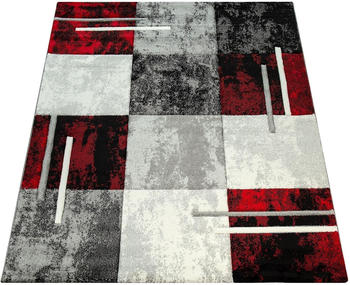 Paco Home Diamond 200x290cm rot-grau