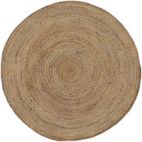 carpetfine Teppich "Nele Juteteppich Naturfaser" rund 6 mm H&ouml;he geflochtener