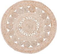 LUXOR living Teppich "Balo" rund 6 mm H&ouml;he Juteteppich, reine Naturfaser,