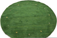 carpetfine Wollteppich "Gabbeh Uni" rund 15 mm H&ouml;he reine Wolle handgewebt,...