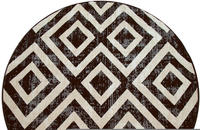 Paco Home Teppich "Poco 821" rund 6 mm H&ouml;he Kurzflor, Rauten-Design, In- und Outdoor