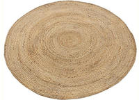 carpetfine Teppich "Nele Juteteppich Naturfaser" rund 6 mm H&ouml;he geflochtener