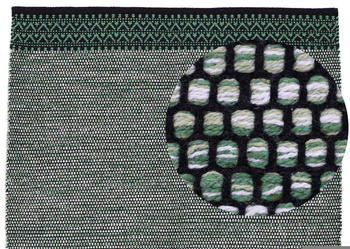 carpetfine Kelim Mia 250 x 200 x 0,6 cm grün (77616905)