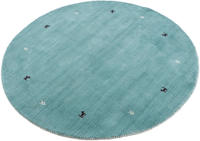 carpetfine Wollteppich "Gabbeh Uni" rund 15 mm H&ouml;he reine Wolle handgewebt,...