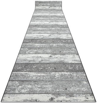 BestenTeppicheDe Holz Tafel 80x500cm grau