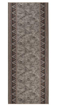 Tapiso Oriental Floral 67x190cm grau/rot