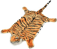 vidaXL Tigerfell Teppich Pl&uuml;sch 144 cm Braun