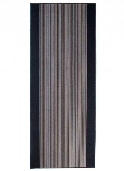 Tapiso Läufer Kurzflor Modern Design Grau Meliert 67x370 cm