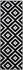 Tapiso Läufer Kurzflor Modern Design Meliert Schwarz Weiß 60x180 cm