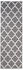 Tapiso Läufer Kurzflor Modern Design Meliert Grau Weiß 100x400 cm