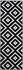 Tapiso Läufer Kurzflor Modern Design Meliert Schwarz Weiß 80x400 cm
