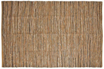 Aubry Gaspard Rug Recycled Cotton and Leather 200x300cm