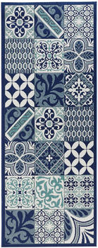 Zala Living Küchenteppich 80x200cm creme blau Zala Living Küchenteppich 80x200cm creme blau