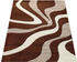 Paco Home Designer Teppich mit Konturenschnitt Wellen 200x290cm braun beige creme