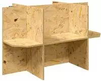vidaXL Terrarienbasis Braun 80 x 50 x 50 cm OSB