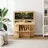 vidaXL Terrarienbasis 80x50x50cm OSB, braun